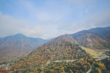 31 Ekim 2013 Japonya 'nın Takayama kırsalının sonbahar manzarası