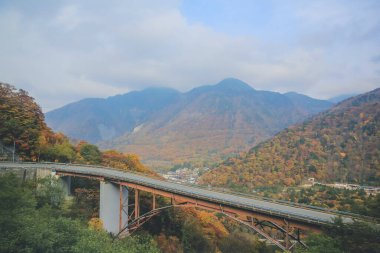 31 Ekim 2013 Japonya 'nın Takayama kırsalının sonbahar manzarası