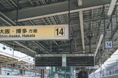Kyoto İstasyonu 2 Kasım 2013 'te Japon yüksek hızlı treni.