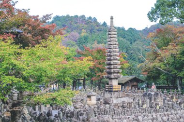 Japonya Kulesi, Adashino Nenbutsuji Tapınağı, Kyoto, Japonya
