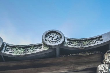 Çatıcılığın mimari ayrıntıları, seyahat konsepti.