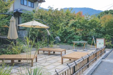 Kyoto 'nun dışındaki Arashiyama Oin, Japonya 2 Kasım 2013