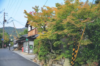 Kyoto 'nun dışındaki Arashiyama Oin, Japonya 2 Kasım 2013