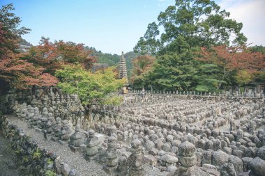 Japonya Kulesi, Adashino nenbutsuji Tapınağı, Kyoto, Japonya 2 Kasım 2013