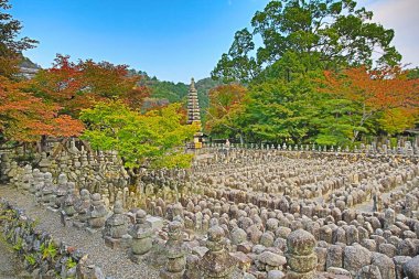 Japonya Kulesi, Adashino nenbutsuji Tapınağı, Kyoto, Japonya 2 Kasım 2013