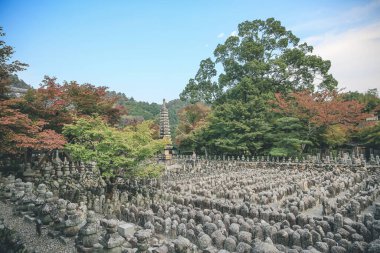 Japonya Kulesi, Adashino nenbutsuji Tapınağı, Kyoto, Japonya 2 Kasım 2013