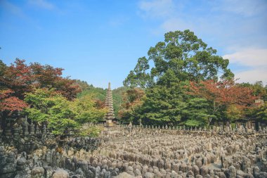 Japonya Kulesi, Adashino nenbutsuji Tapınağı, Kyoto, Japonya 2 Kasım 2013