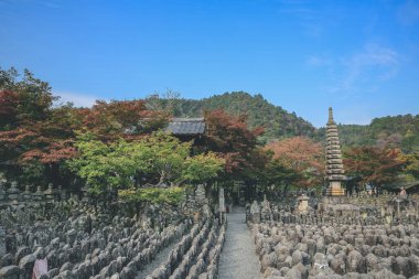 Japonya Kulesi, Adashino nenbutsuji Tapınağı, Kyoto, Japonya 2 Kasım 2013