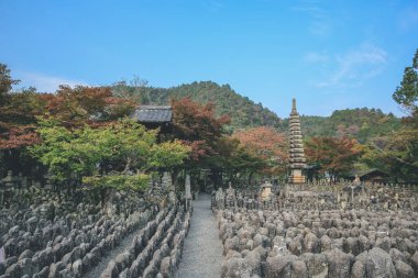 Japonya Kulesi, Adashino nenbutsuji Tapınağı, Kyoto, Japonya 2 Kasım 2013