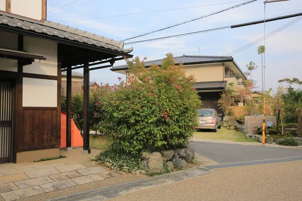 Dřevěný Dům Sagaarashiyamě Kjóto Listopad 2013 — Stock fotografie