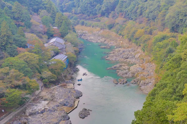 Rio Hozukyo Arashiyama Kyoto Japão Nov 2013 — Fotografia de Stock