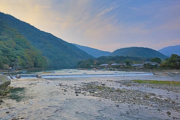 Der Hozukyo Fluss Bei Arashiyama Kyoto Japan Nov 2013 — Stockfoto