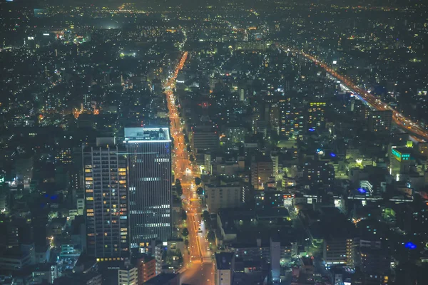 Город Нагоя Япония Городской Пейзаж Ночь Ноября 2013 — стоковое фото
