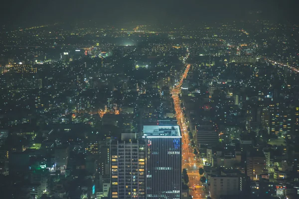 Miasto Nagoja Japonia Pejzaż Miasta Nocy Lis 2013 — Zdjęcie stockowe