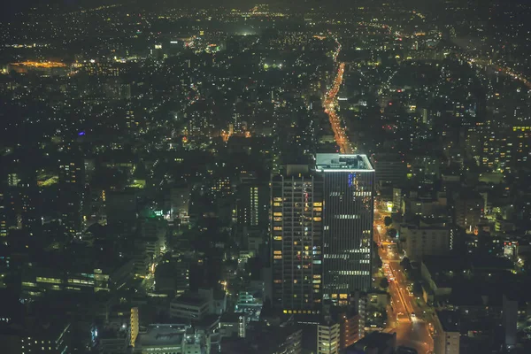 Stad Nagoya Japan Stadsgezicht Nachts Nov 2013 — Stockfoto