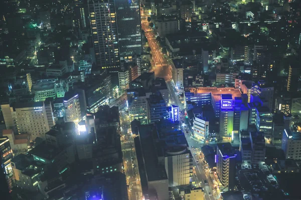 Miasto Nagoja Japonia Pejzaż Miasta Nocy Lis 2013 — Zdjęcie stockowe