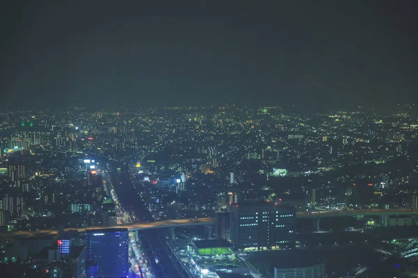 Die Stadt Nagoya Japan Stadtbild Bei Nacht Nov 2013 — Stockfoto