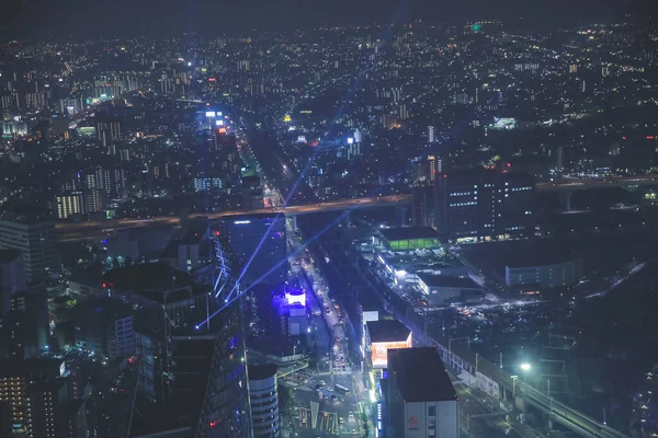 名古屋市2013年11月2日夜の日本の街並み — ストック写真