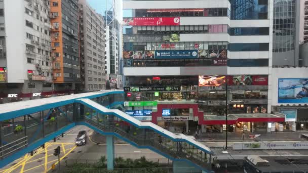 Das Straßenbild Der Hennessy Road Hongkong März 2023 — Stockvideo