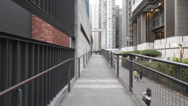 Panorama Pięknej Ścieżki Parku Miejskim Marca 2023 — Wideo stockowe
