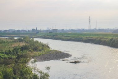 31 Ekim 2013 Toyama kırsalının sonbahar manzarası, Japonya