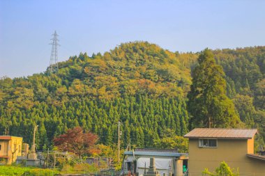 31 Ekim 2013 Toyama kırsalının sonbahar manzarası, Japonya