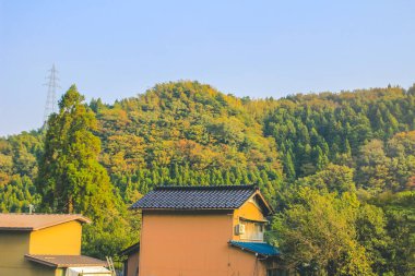 31 Ekim 2013 Toyama kırsalının sonbahar manzarası, Japonya