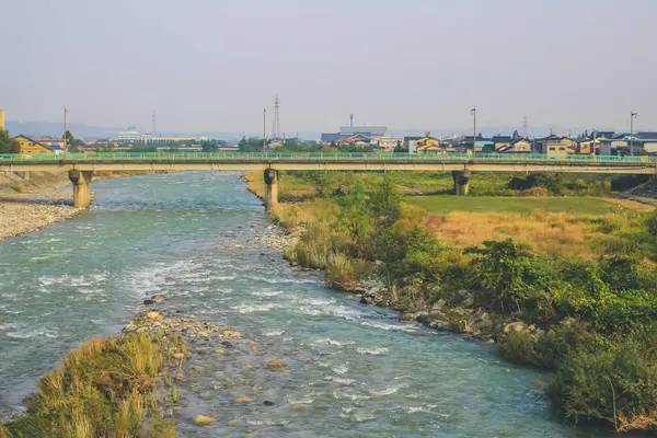 stock image 31 Oct 2013 the fall season landscape of the Toyama countryside, Japan