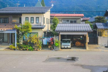 31 Ekim 2013 Toyama kırsalının sonbahar manzarası, Japonya