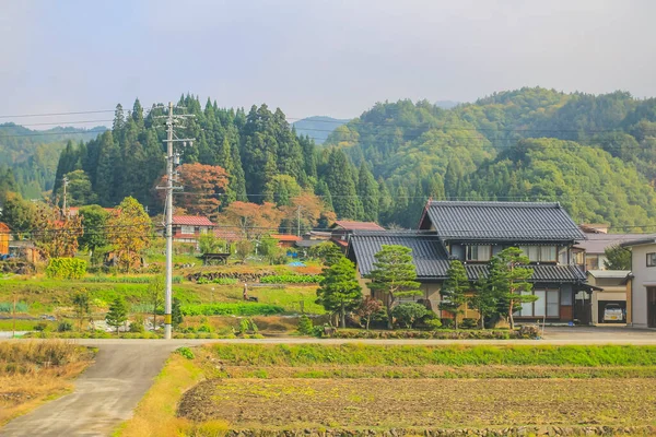Oct 2013 Fall Season Landscape Toyama Countryside Japan — Stock Photo, Image