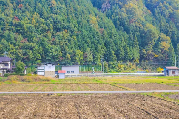 Окт 2013 Ландшафт Осеннего Сезона Сельской Местности Тоямы Япония — стоковое фото