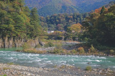 Sho nehri, Shirakawa köyünün ana nehri yazın. 1 Kasım 2013