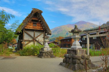 Tarihi Japon Köyü Shirakawago, Japonya 'nın tarihi simgesi 1 Kasım 2013