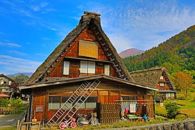 Tarihi Japon Köyü Shirakawago, Japonya 'nın tarihi simgesi 1 Kasım 2013