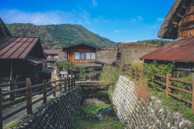 Tarihi Japon Köyü Shirakawago, Japonya 'nın tarihi simgesi 1 Kasım 2013