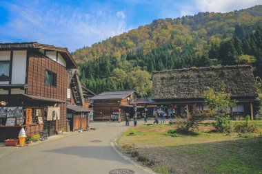 Tarihi Japon Köyü Shirakawago, Japonya 'nın tarihi simgesi 1 Kasım 2013