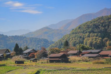Tarihi Japon Köyü Shirakawago, Japonya 'nın tarihi simgesi 1 Kasım 2013