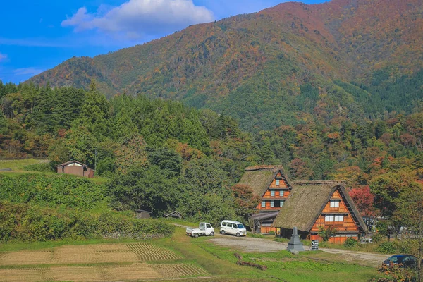 stock image The traditional buildings of the village of Shirakawa-go, Japan 1 Nov 2013