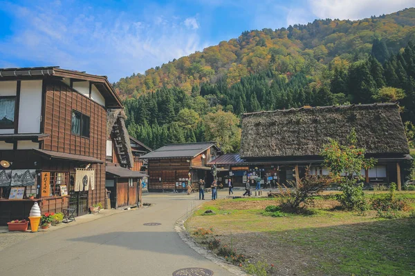 Historical Japanese Village Shirakawago Travel Landmark Japan Nov 2013 — Stock Photo, Image