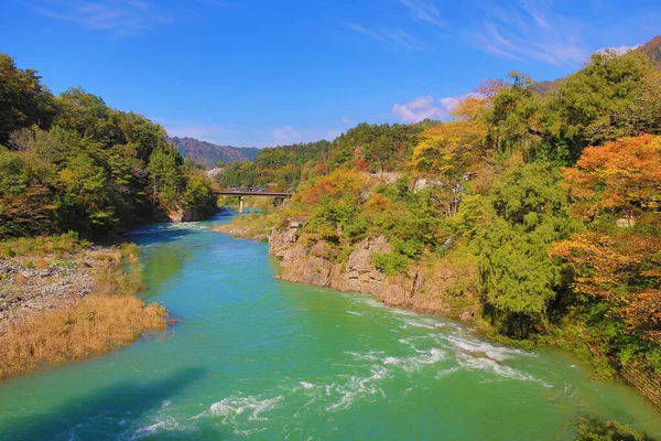 stock image Sho river, main river at Shirakawa village in summer. 1 Nov 2013