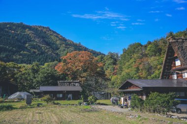 Tarihi Japon Köyü - Shirakawago, Japonya 'nın tarihi simgesi 1 Kasım 2013