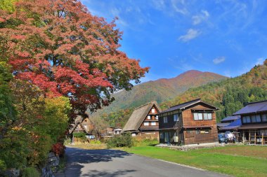 Tarihi Japon Köyü Shirakawago, Japonya 'nın tarihi simgesi 1 Kasım 2013