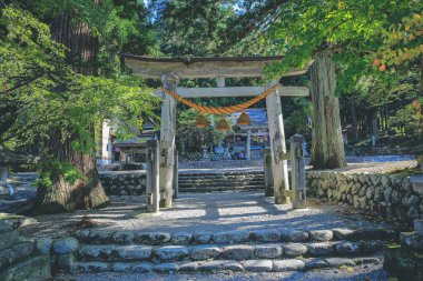 Shirakawa 'daki Shirakawa Hachiman Tapınağı 1 Kasım 2013