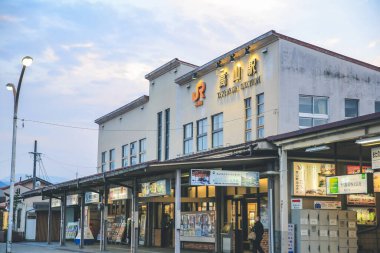 Shirakawago 'ya gitmek için Nohi Otobüs Merkezi 31 Ekim 2013