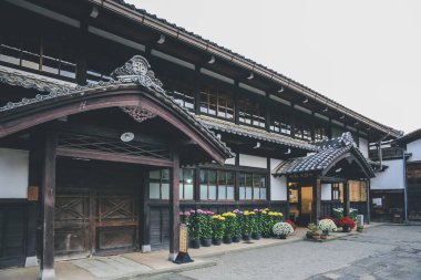 Takayama Şehri Kamisan no Machi Geleneksel Caddesi, Gifu Bölgesi, 31 Ekim 2013