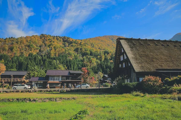 stock image Historical Japanese Village - Shirakawago, travel landmark of Japan 1 Nov 2013