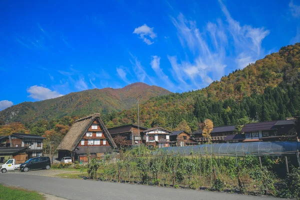 Storico Villaggio Giapponese Shirakawago Punto Riferimento Viaggio Del Giappone Nov — Foto Stock