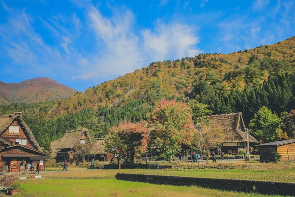 stock image Historical Japanese Village Shirakawago , travel landmark of Japan 1 Nov 2013