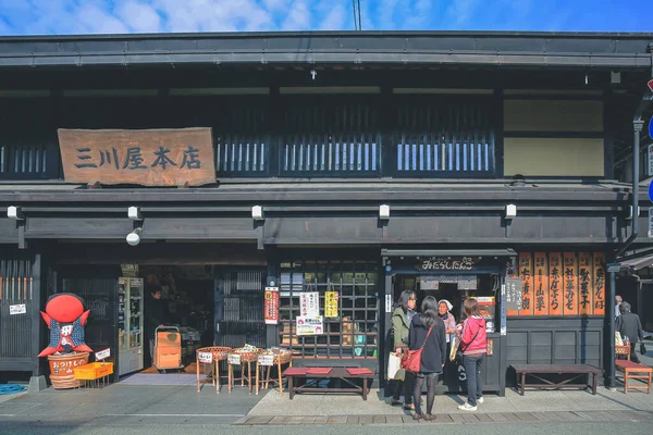Takayama Είναι Διάσημη Για Την Καλά Διατηρημένο Edo Στυλ Δρόμο — Φωτογραφία Αρχείου