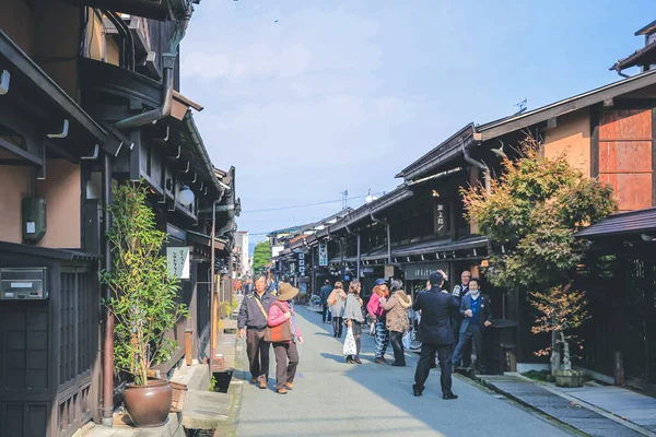 Takayama Είναι Διάσημη Για Την Καλά Διατηρημένο Edo Στυλ Δρόμο — Φωτογραφία Αρχείου
